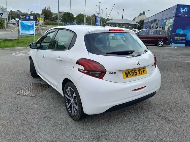 Peugeot 208 2016 1.2 Puretech Active Design Lime Hatchback WK66VFF White #4