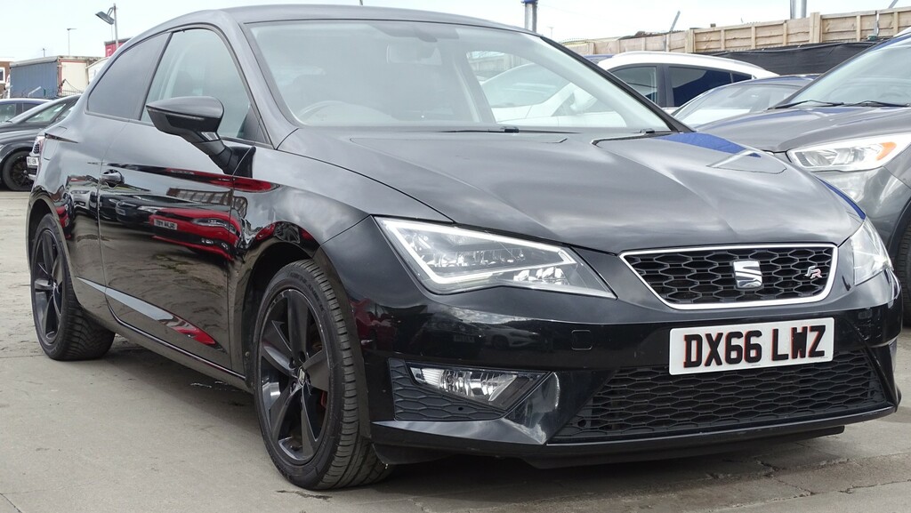 Seat Leon Hatchback 2.0 Tdi Fr 201666 DX66LWZ Black #3