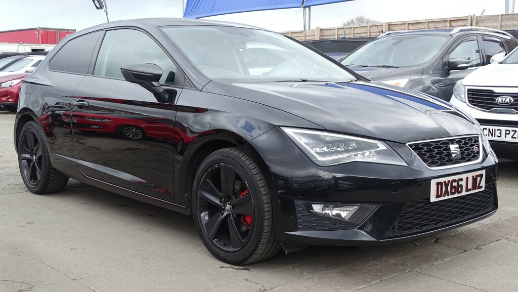 Seat Leon Hatchback 2.0 Tdi Fr 201666 DX66LWZ Black #4