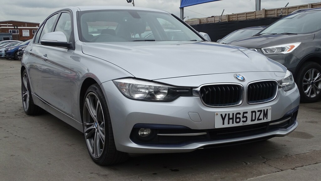 BMW 3 Series Saloon 2.0 320D Sport Saloon 201565 YH65DZM Silver #3