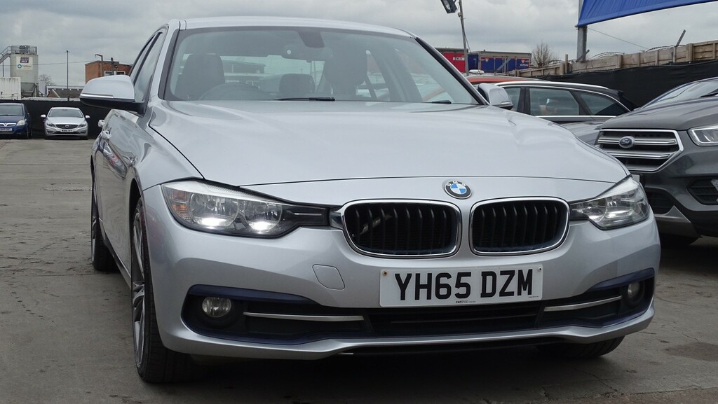BMW 3 Series Saloon 2.0 320D Sport Saloon 201565 YH65DZM Silver #2