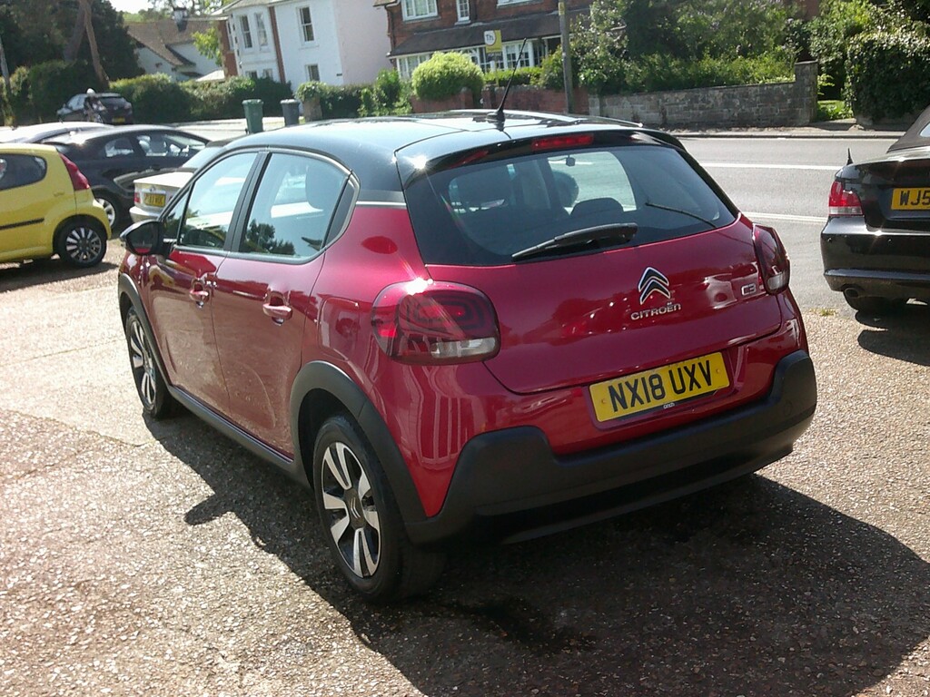 Citroen C3 Hatchback 1.6 Bluehdi Feel 2018 NX18UXV Red #4