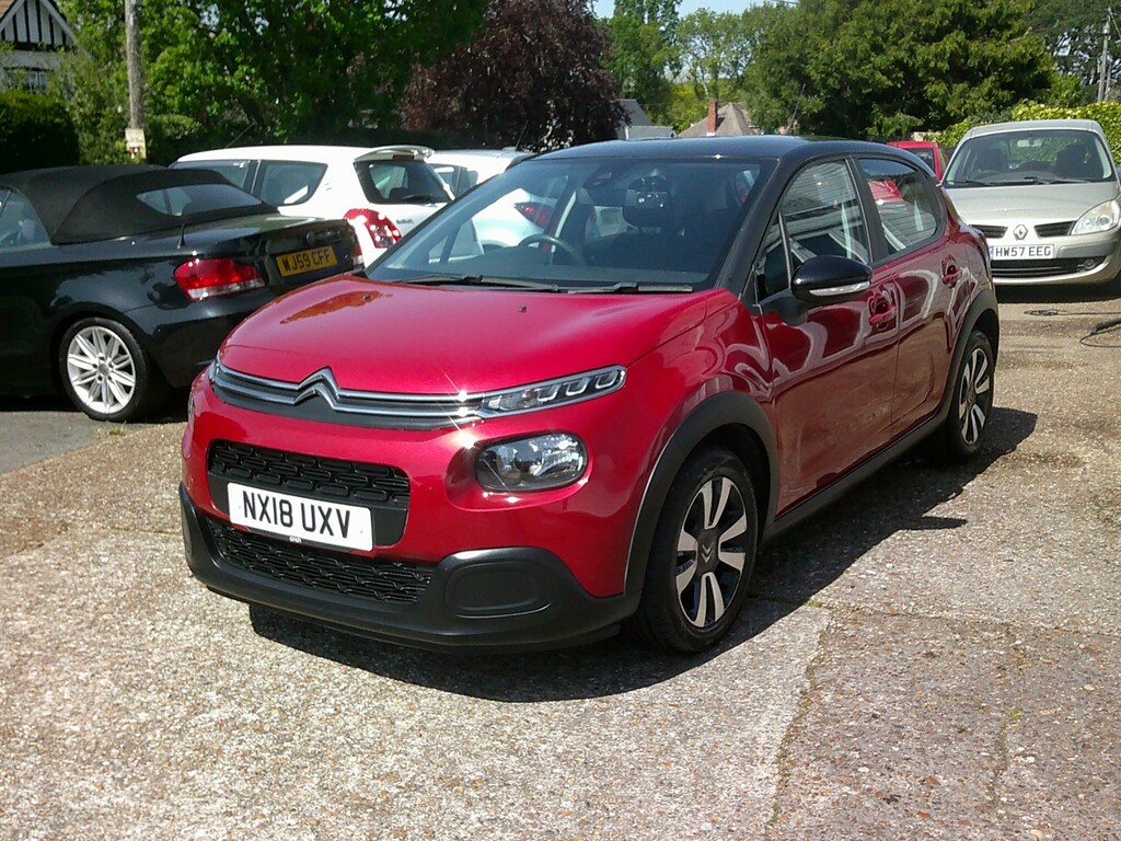 Citroen C3 Hatchback 1.6 Bluehdi Feel 2018 NX18UXV Red #5