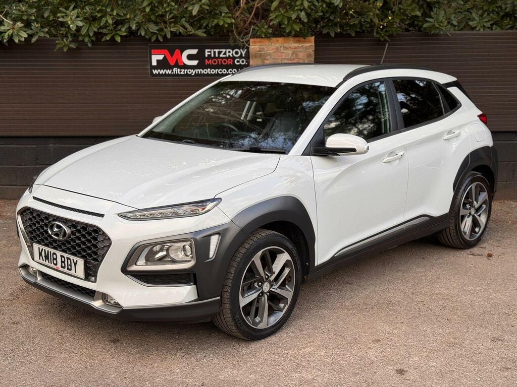 Hyundai Kona 1.0 T-gdi Blue Drive Premium Euro 6 Ss KM18BDY White #4