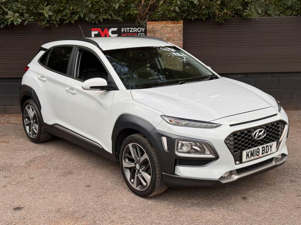 Hyundai Kona 1.0 T-gdi Blue Drive Premium Euro 6 Ss KM18BDY White #2