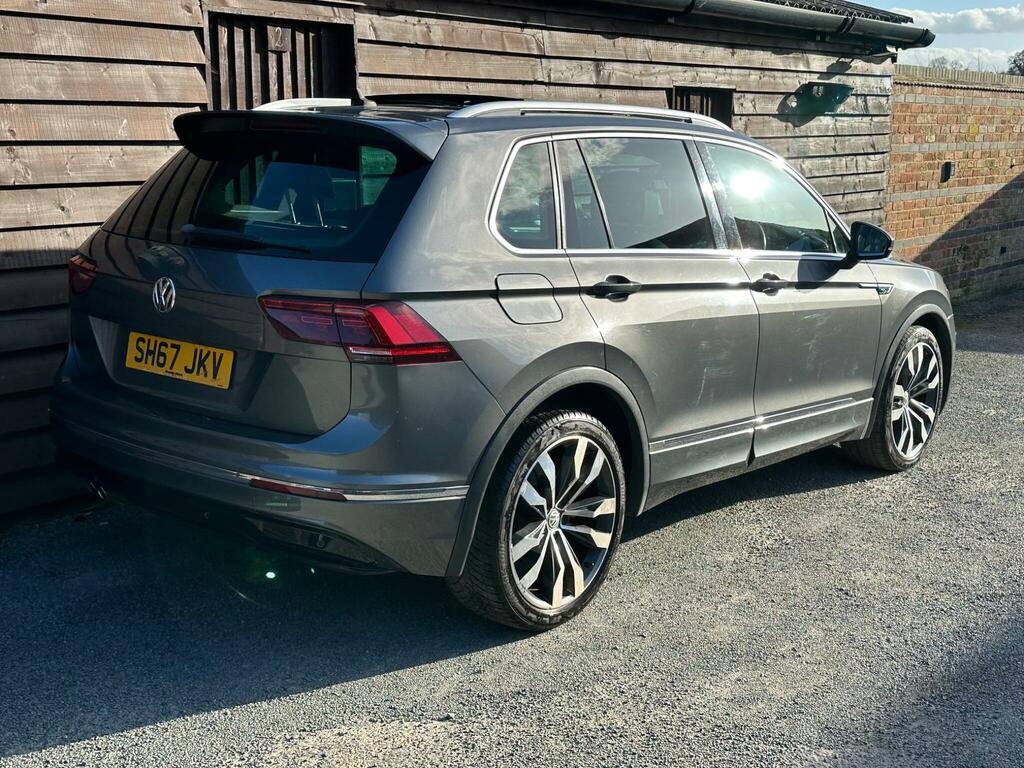 Volkswagen Tiguan 2.0 Tdi R-line Dsg 4Motion Euro 6 Ss SH67JKV Grey #5