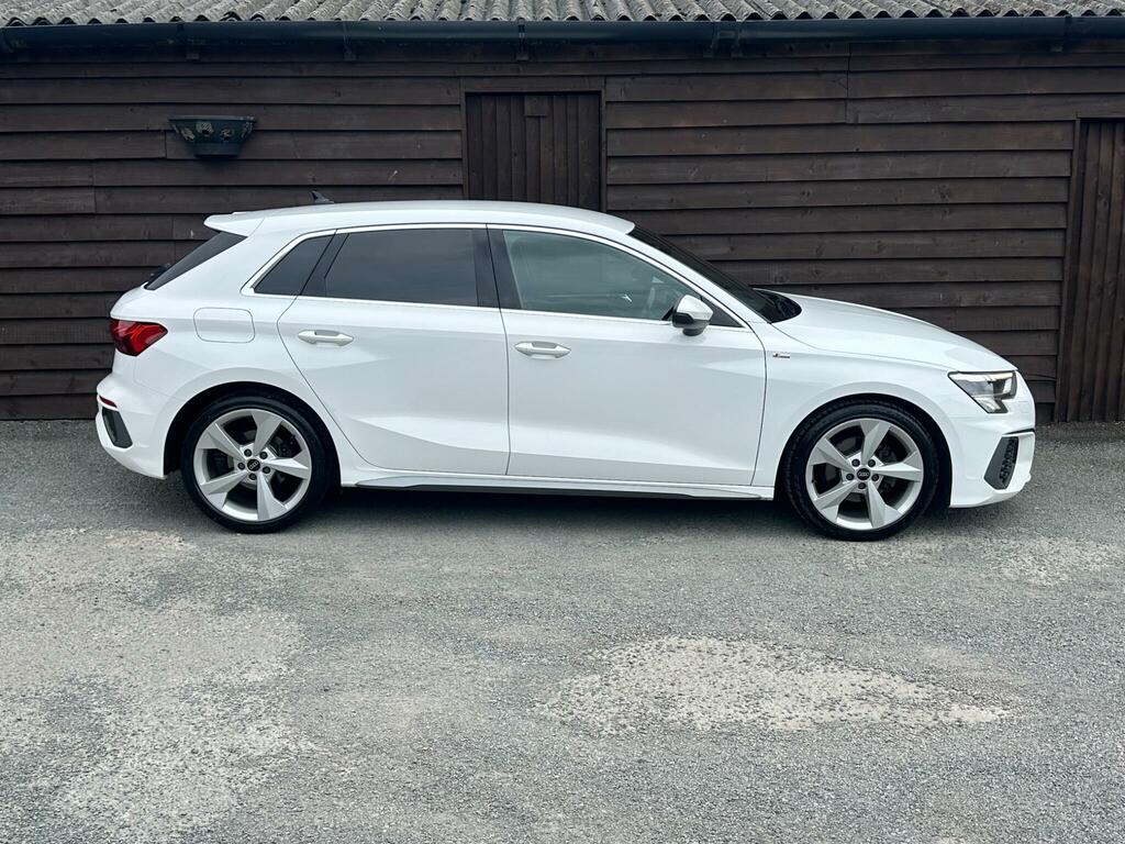 Audi A3 2.0 Tdi 35 S Line Sportback S Tronic Euro 6 Ss SF22GOU White #3