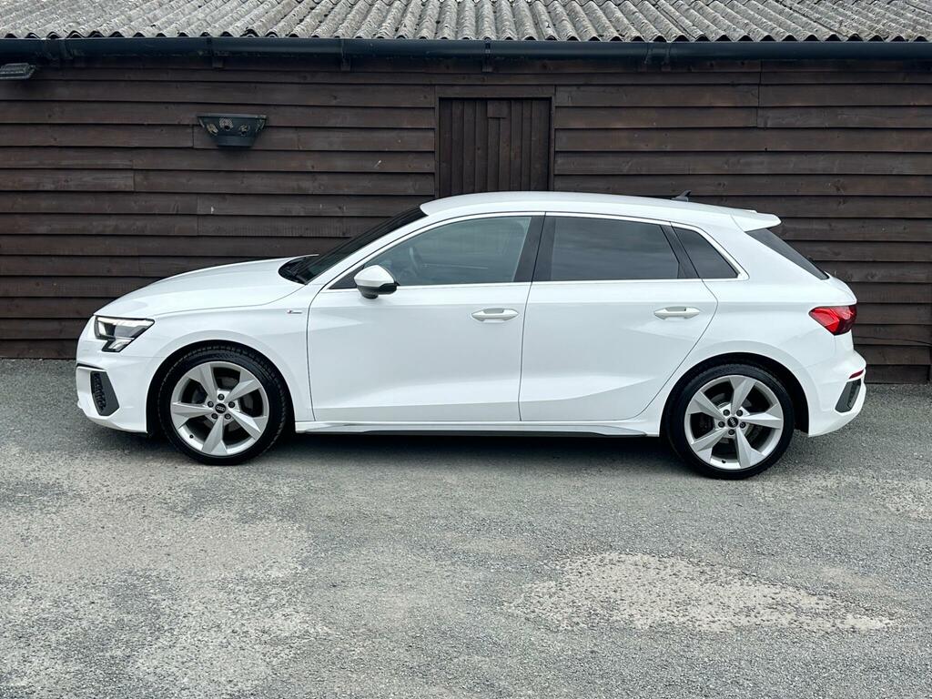 Audi A3 2.0 Tdi 35 S Line Sportback S Tronic Euro 6 Ss SF22GOU White #4
