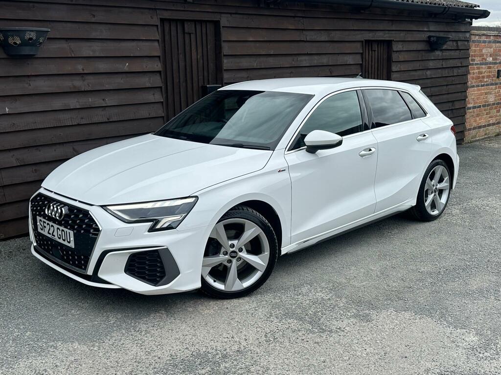 Audi A3 2.0 Tdi 35 S Line Sportback S Tronic Euro 6 Ss SF22GOU White #2