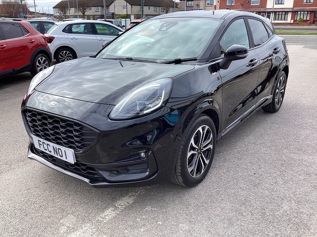 Ford Puma T Ecoboost Mhev St-line PO22HBJ Black #5