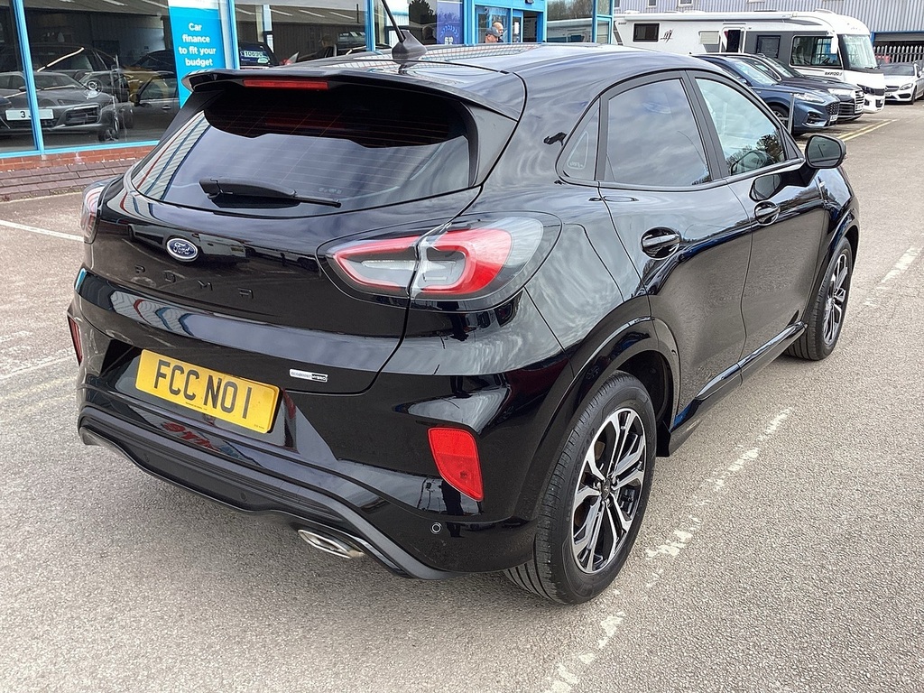 Ford Puma T Ecoboost Mhev St-line PO22HBJ Black #4
