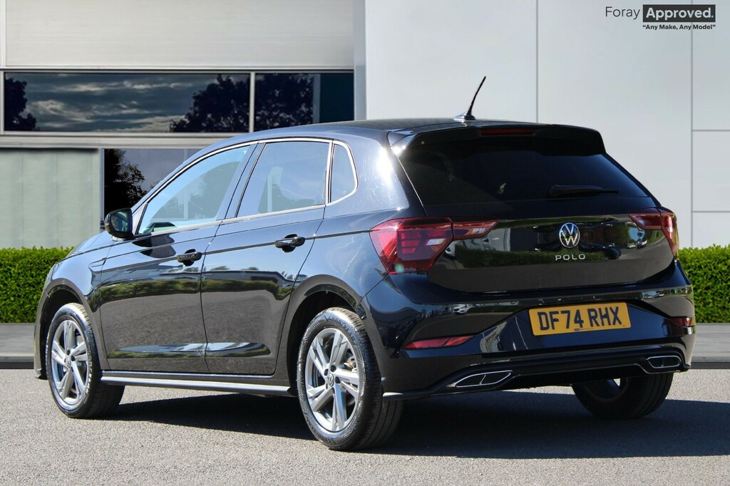 Volkswagen Polo 1.0 Tsi 115 R-line Dsg DF74RHX Black #2