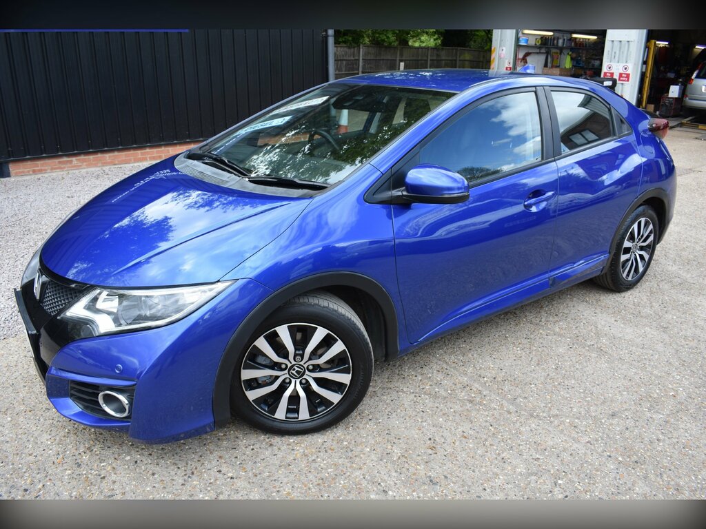 Honda Civic 1.6 I-dtec Se Plus Navi Hatchback Man KP66NNB Blue #5