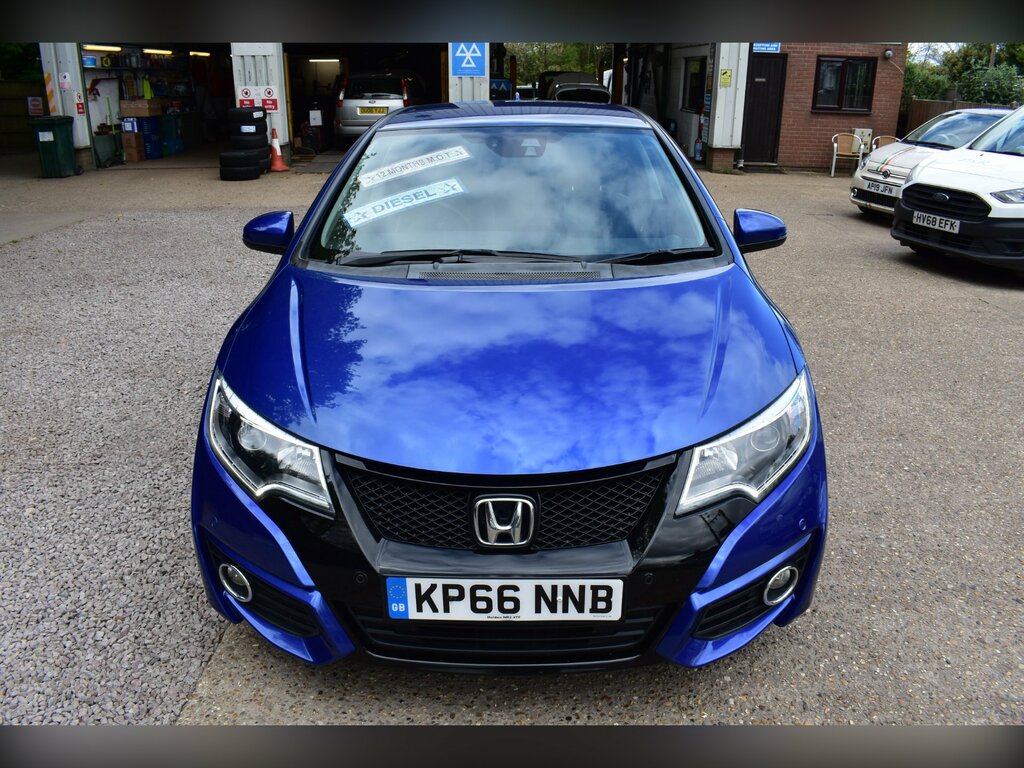 Honda Civic 1.6 I-dtec Se Plus Navi Hatchback Man KP66NNB Blue #4