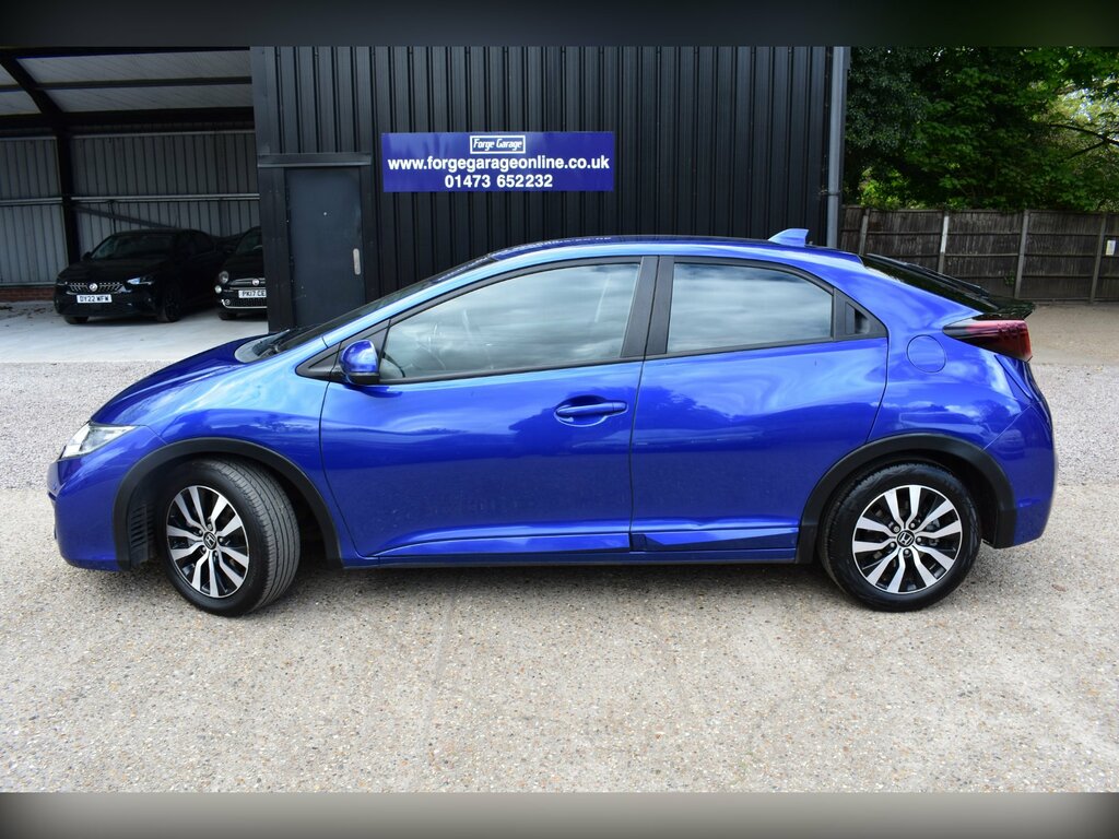 Honda Civic 1.6 I-dtec Se Plus Navi Hatchback Man KP66NNB Blue #6