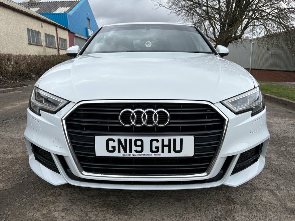 Audi A3 1.6 Tdi 30 S Line Sportback S Tronic Eu GN19GHU White #2