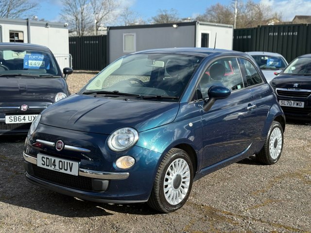 Fiat 500 1.2 Lounge Hatchback Euro 6 S S SD14OUV Blue #2