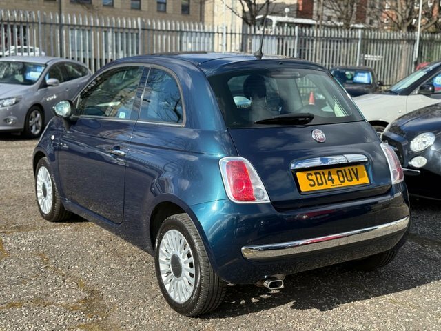 Fiat 500 1.2 Lounge Hatchback Euro 6 S S SD14OUV Blue #3