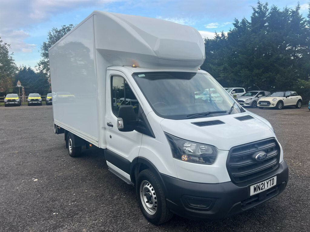 Ford Transit Custom 350 Leader Luton Ecoblue Luton Van WN21YTD White #2