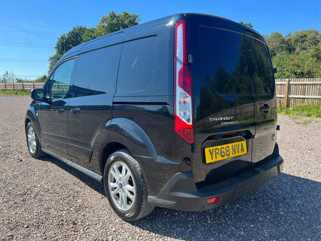 Ford Transit Connect 200 Limited Tdci Panel Van YP68NVA Black #2