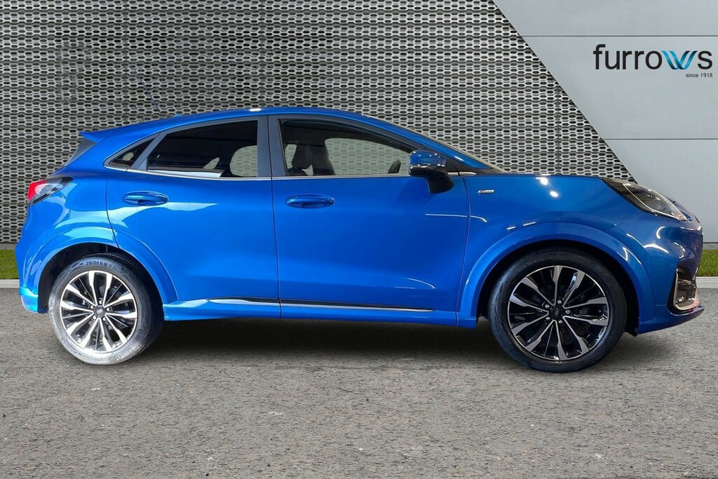 Ford Puma 1.0 Ecoboost Hybr Mhev 155 St-line Vignale Dct MH72NRV Blue #4