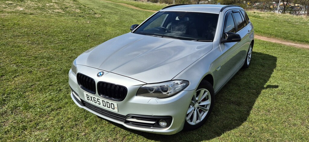 BMW 5 Series Estate 2.0 525D Touring 2015 BX65DDO Silver #4