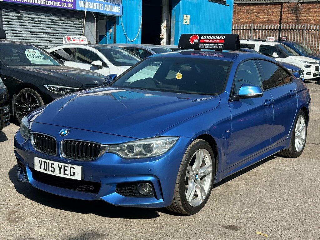 BMW 4 Series Gran Coupe 2.0 420D M Sport Euro 6 Ss YD15YEG Blue #3