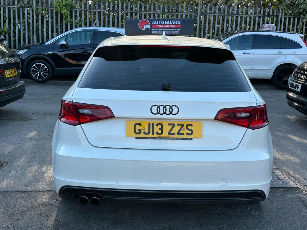 Audi A3 1.4 Tfsi S Line Sportback Euro 5 Ss GJ13ZZS White #5