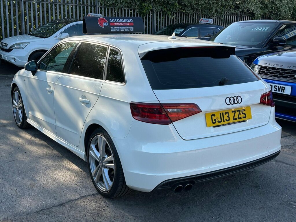 Audi A3 1.4 Tfsi S Line Sportback Euro 5 Ss GJ13ZZS White #4