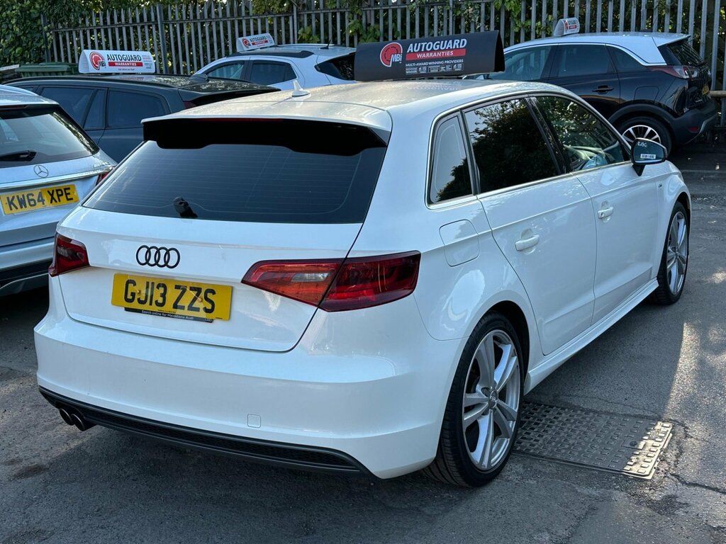Audi A3 1.4 Tfsi S Line Sportback Euro 5 Ss GJ13ZZS White #6