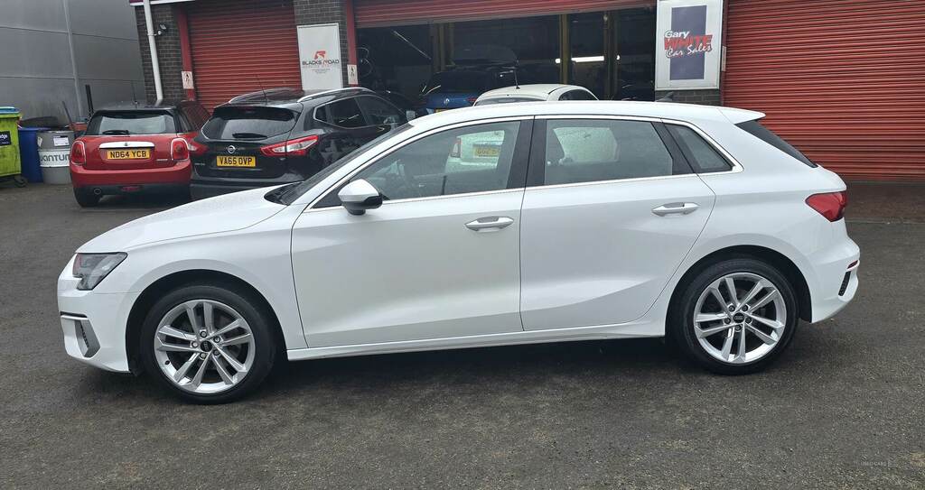 Audi A3 30 Tfsi Sport PX21SVU White #6