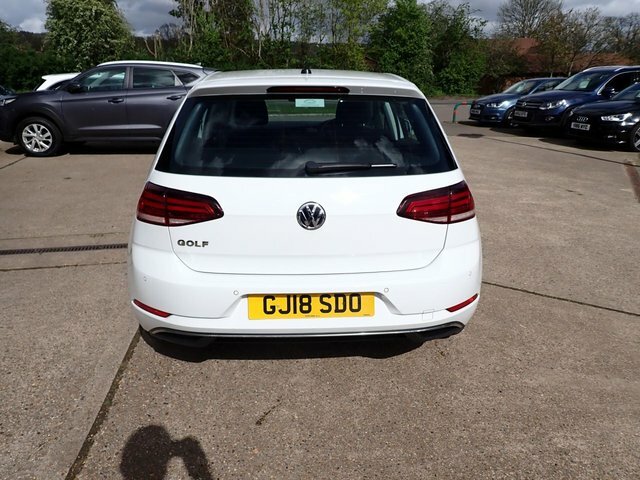 Volkswagen Golf Hatchback GJ18SDO White #4