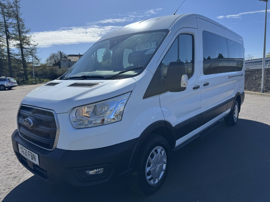 Ford Transit Custom Minibus 2.0 Transit Trend People Mover 410 L3 2.0L YS21FBN White #3