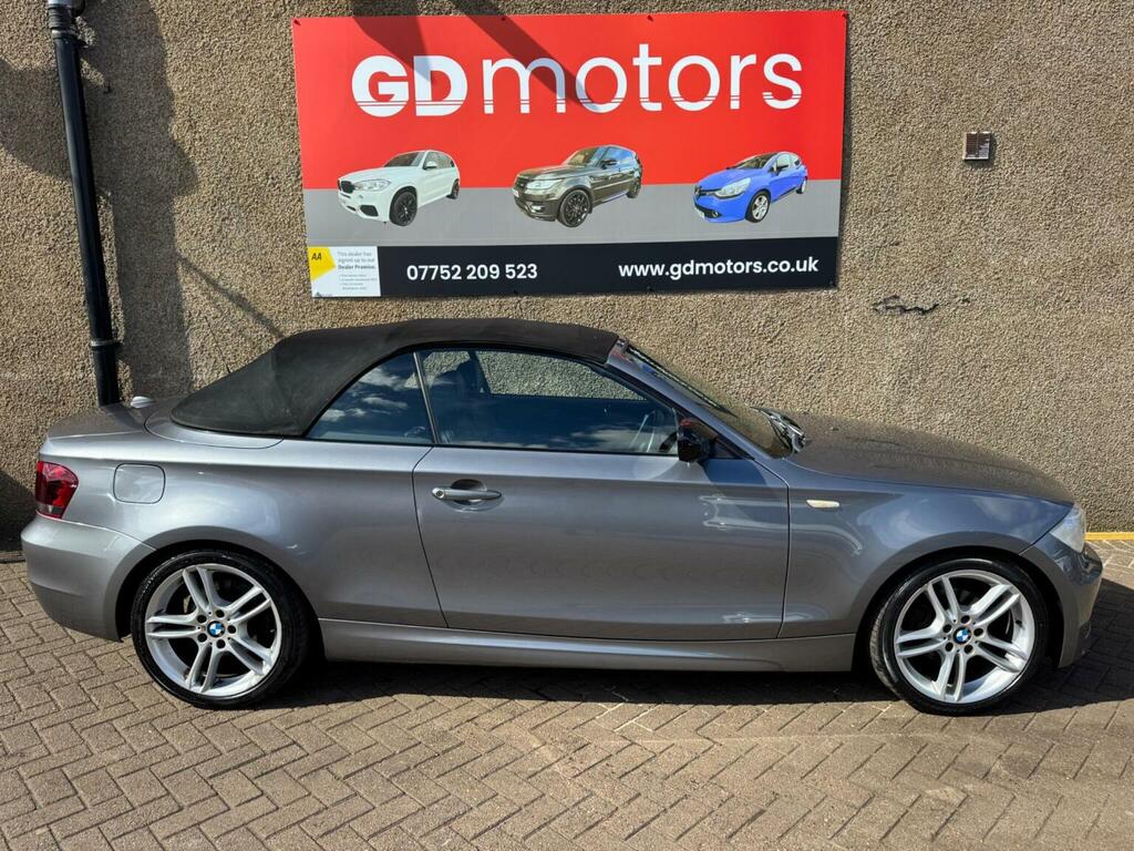BMW 1 Series Convertible 2.0 118D Sport Plus Edition Euro 5 S Grey #3