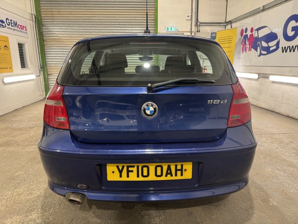 BMW 1 Series Hatchback 2.0 118D Se 201010 YF10OAH Blue #6