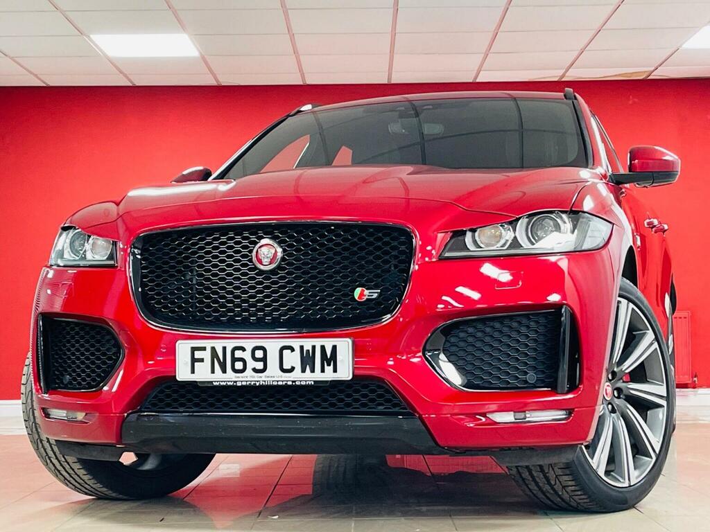 Jaguar F-Pace Suv 3.0 D300 V6 S Awd Euro 6 Ss 2019 FN69CWM Red #4