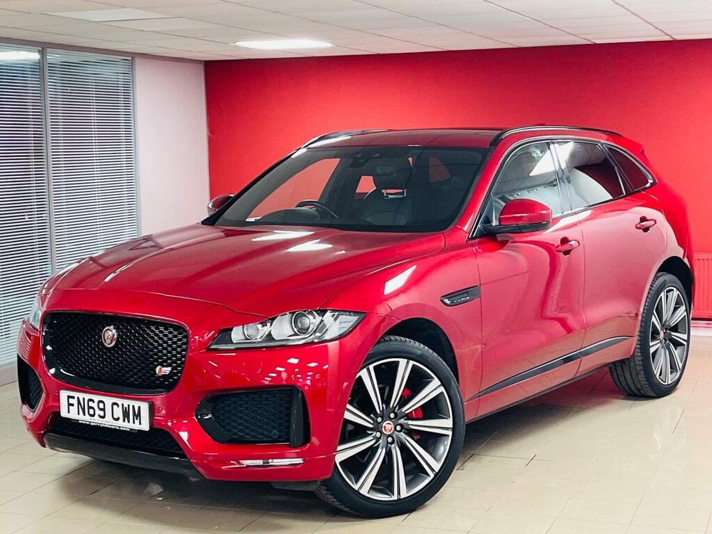 Jaguar F-Pace Suv 3.0 D300 V6 S Awd Euro 6 Ss 2019 FN69CWM Red #3