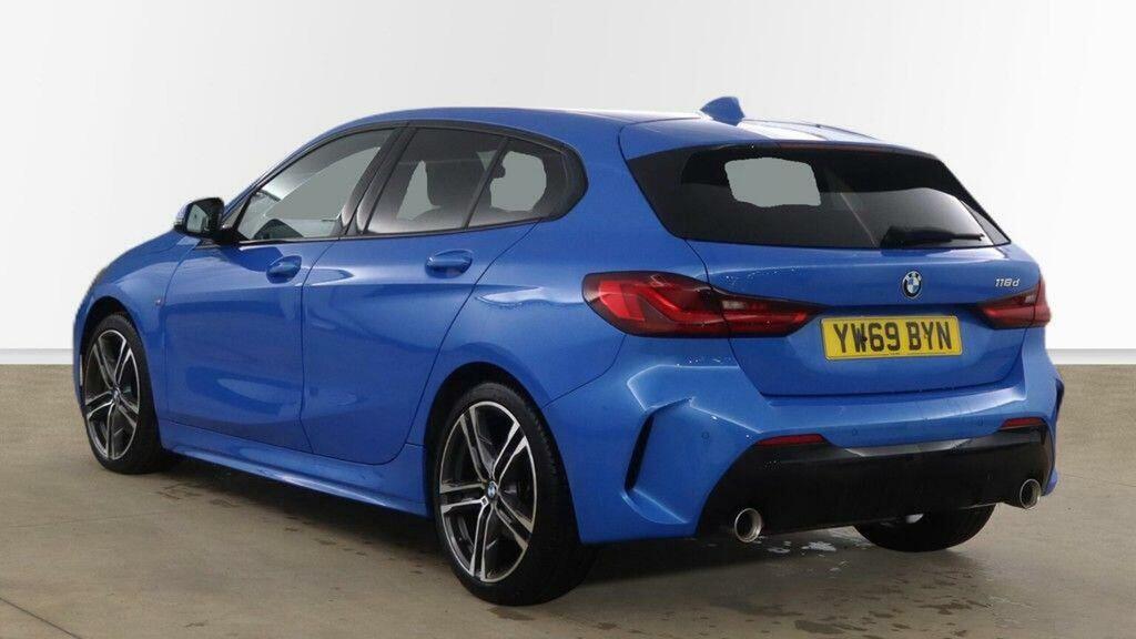 BMW 1 Series Hatchback 2.0 118D M Sport Euro 6 Ss YW69BYN Blue #3