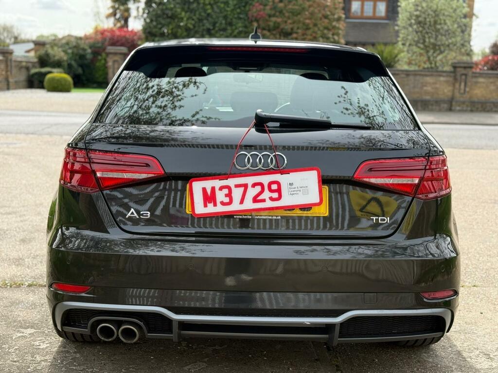 Audi A3 2.0 Tdi S Line Sportback S Tronic 6Spd Euro 6 GL17VCC Black #6