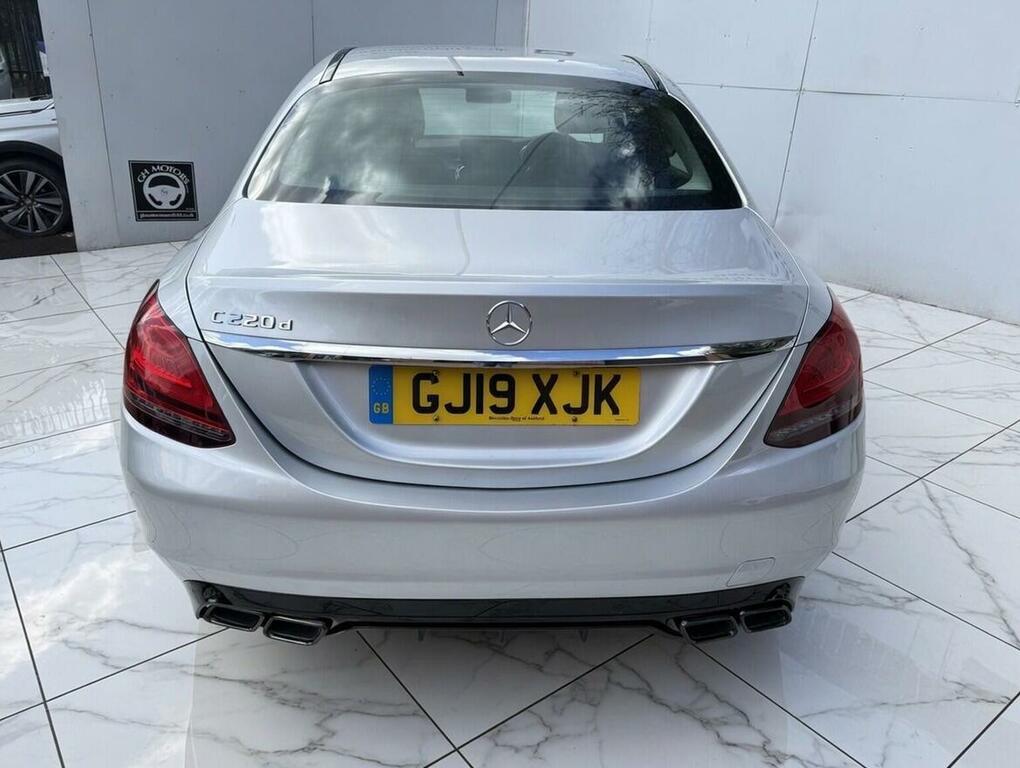 Mercedes-Benz C Class Saloon 2.0 C220d Sport Premium G-tronic Euro 6 GJ19XJK Silver #5