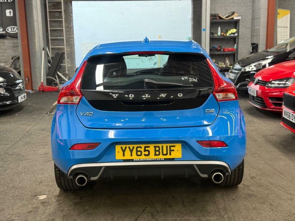 Volvo V40 2.0 D2 R-design Euro 6 S S YY65BUF Blue #5