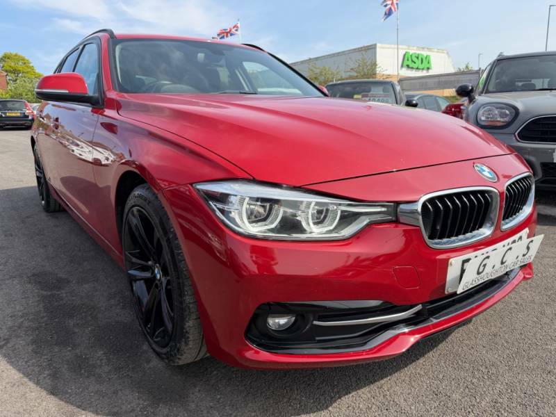BMW 3 Series 318D Sport Full Bmw Service History - 2018 18 PX18XCO Red #2