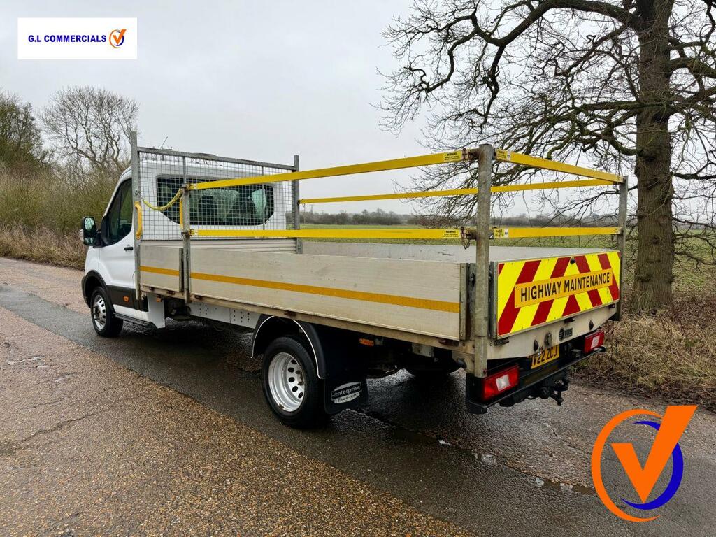 Ford Transit Custom 2.0 Leader Dropside Lcv 2019 - WV22ZCJ White #2
