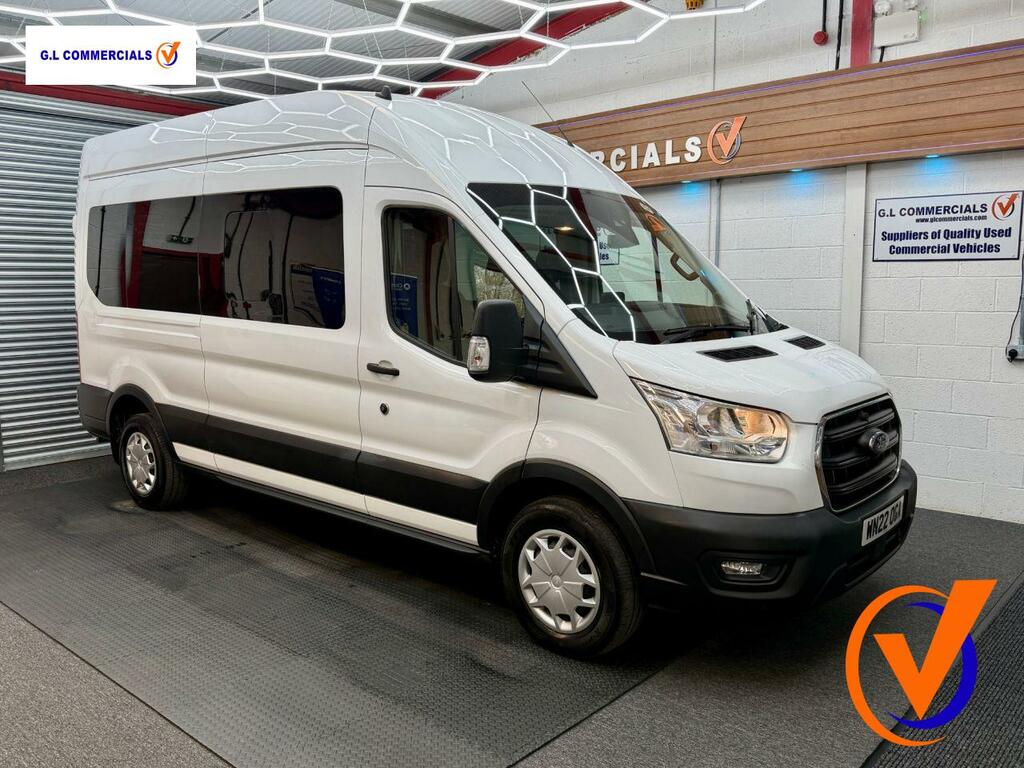 Ford Transit Custom 2.0 410 Ecoblue Trend Minibus Double Cab Diese WN22OGA White #4