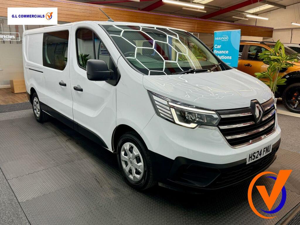 Renault Trafic 2.0 Dci Blue Ll30 Advance Crew Van Double Cab 6Dr HS24FNU White #6