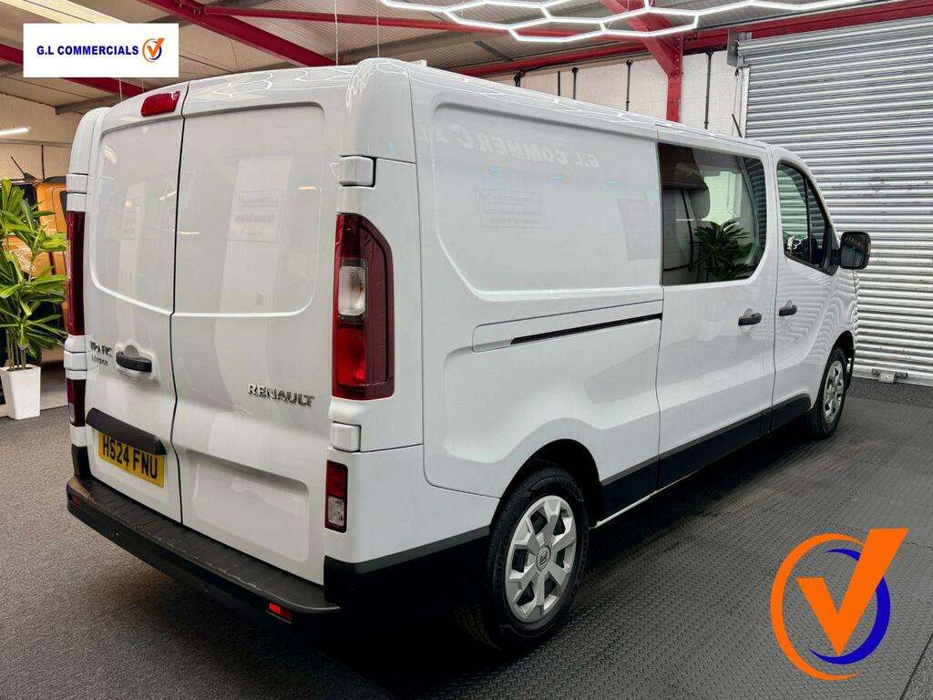 Renault Trafic 2.0 Dci Blue Ll30 Advance Crew Van Double Cab 6Dr HS24FNU White #5