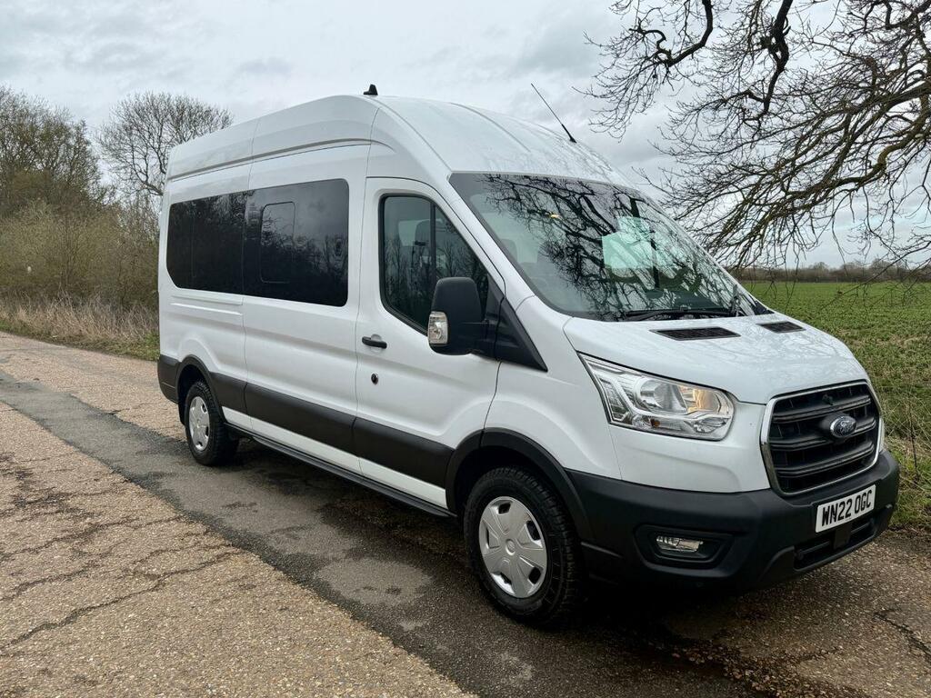 Ford Transit Custom 2.0 410 Ecoblue Trend Minibus Double Cab Diese WN22OGC White #2