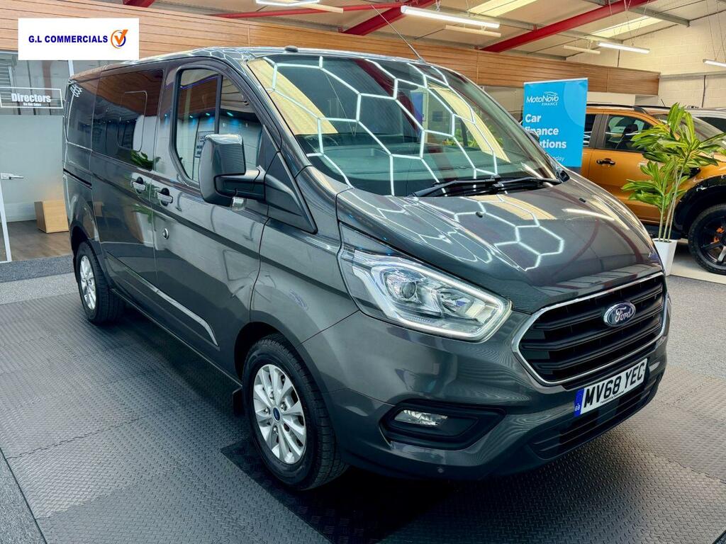 Ford Transit Custom 2.0 300 Ecoblue Limited Crew Van Double Cab Di MV68YEC Grey #5