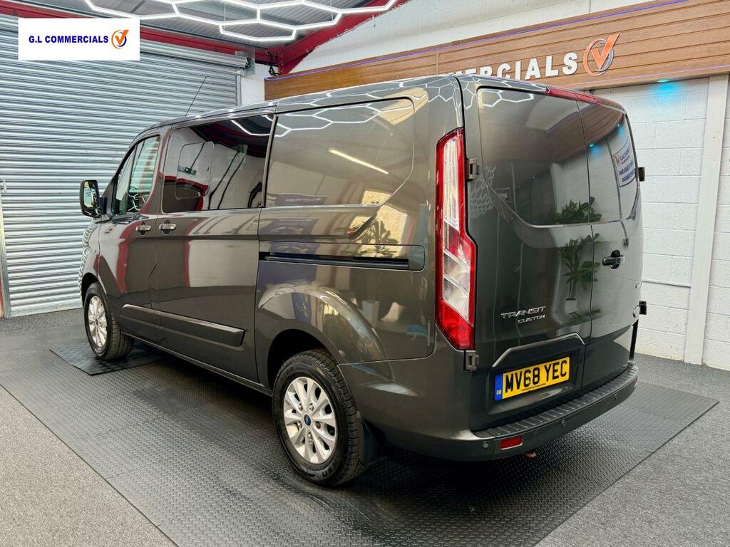 Ford Transit Custom 2.0 300 Ecoblue Limited Crew Van Double Cab Di MV68YEC Grey #3