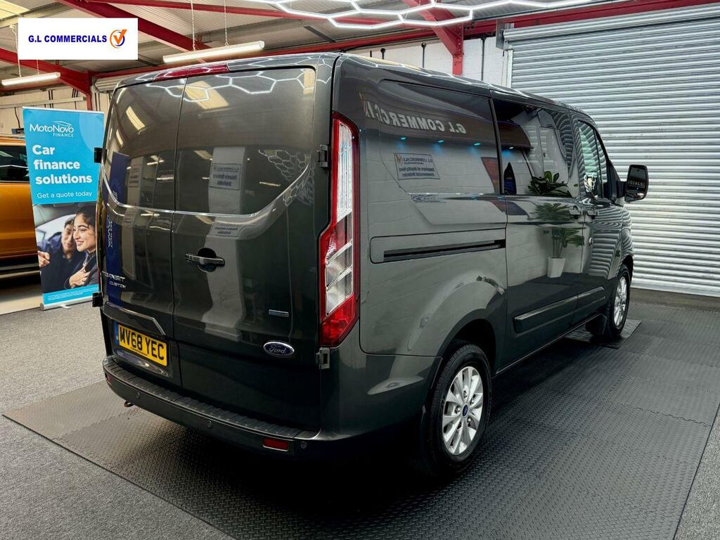 Ford Transit Custom 2.0 300 Ecoblue Limited Crew Van Double Cab Di MV68YEC Grey #4